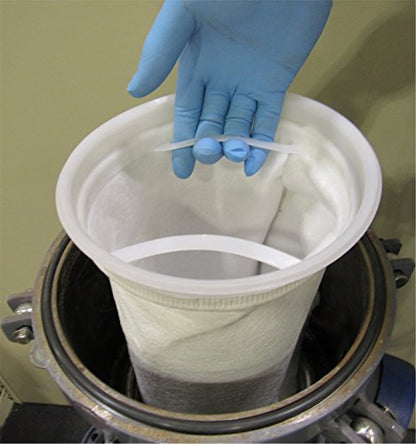 PRM 0.5 Micron Liquid Filter Bags (Qty. 50), Industry Size #2 (7-1/16" x 32"), Polyester Felt with Polypropylene Ring