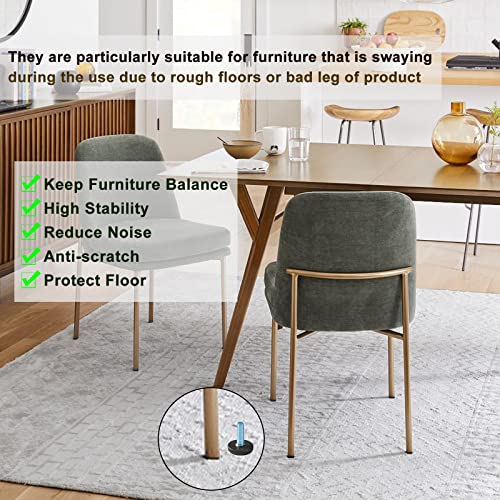 8 PCS M6 Adjustable Furniture Levelers Screw Threaded Leveling Feet Glides