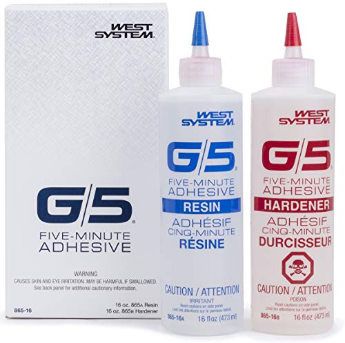 West System 865-16 G/5 Five-Minute Epoxy Adhesive, 32 oz | Quick-Cure