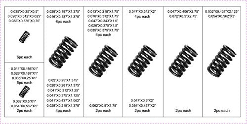 Swordfish 32030 114pc Black Oxide Finish Compression Spring Assortment