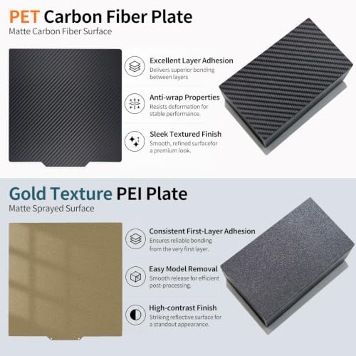 Smooth/Textured PEI Sheet Kobra 2 Build Plate 230x230mm - size: 230x230