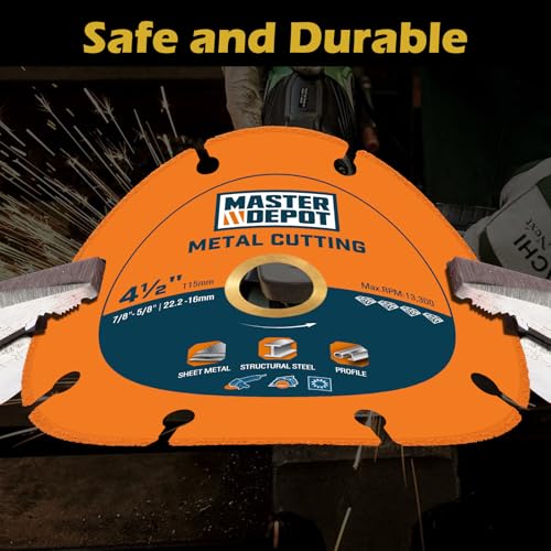 4 1/2" Cut Off Wheels, Diamond Cutting 5/8"-7/8" Arbor (2Pcs) - style: 4.5inch/2pcs