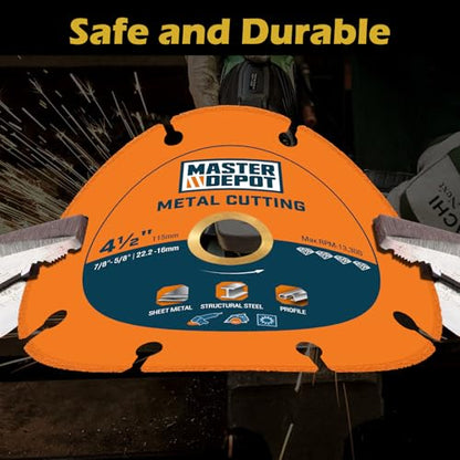 4 1/2" Cut Off Wheels, Diamond Cutting 5/8"-7/8" Arbor (2Pcs) - style: 4.5inch/2pcs