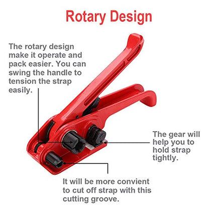 Binding Tool Kit for Strapping with 200 Strapping Seals