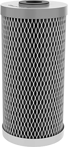 Pentair Pentek NCP-BB Big Blue Carbon Water Filter, 10-Inch, Whole House Pleated Carbon-Impregnated Polyester Cartridge, 10" x 4.5", 10 Micron, Sediment and Chlorine Reduction, Pack of 8 - size: Pack of 8, style: 10" x 4.5"