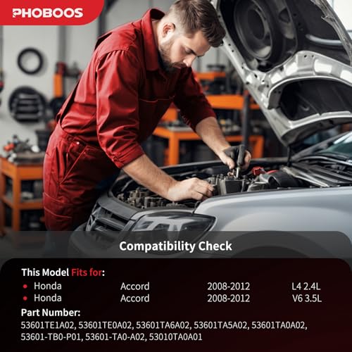 PHOBOOS Hydraulic Power Steering Rack and Pinion Fit for Honda Accord - size: 26-2746