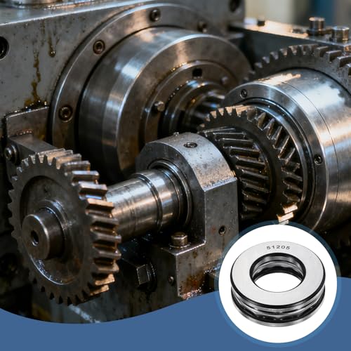 uxcell 2Pcs Thrust Ball Bearings, 25mm Bore 47mm OD 15mm Thick 51205 ABEC5 - size: 51205 25mm x 47mm x 15mm