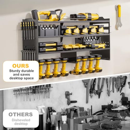 oviitech Large Power Tool Organizer Wall Mount Black - color: Black