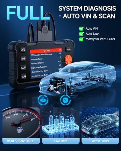 2-in-1 Enhanced OBD2 Scanner & Endoscope Camera with Light, 1080P