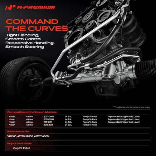 A-Premium Power Steering Pressure Hose Assembly Compatible with Nissan