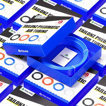 TAILONZ Blue 8mm OD 5mm ID PU Air Hose Pipe Tube Kit 10 Meter 32.8ft - color: Blue, size: 8mm OD/32.8ft/10m