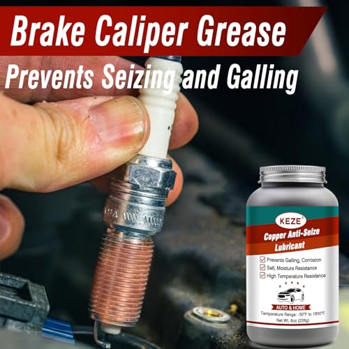 Keze White Lithium Grease Automotive 1 oz and Copper Anti Seize Grease 8 oz
