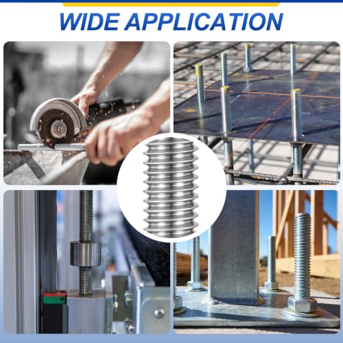 M4-0.7 Fully Threaded Rod 16mm Length Coarse Thread 50Pcs - size: M4‑0.7 16mm