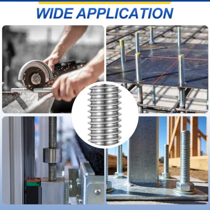 M4-0.7 Fully Threaded Rod 16mm Length Coarse Thread 50Pcs - size: M4‑0.7 16mm