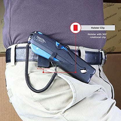 EasyCut 1000 Safe Retractable Box Cutting Utility Knife, Blue, 09780