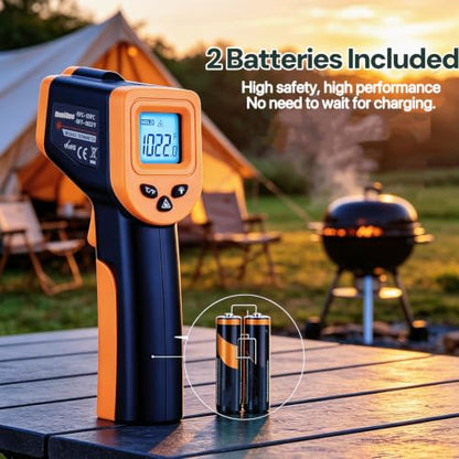 Grilling Infrared Thermometer Gun for Cooking, Pizza Oven Thermometer