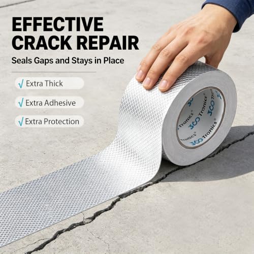 Waterproof Butyl Tape 6" x 16ft, Aluminum RV Roof Repair Tape - size: 6 in x 16 ft (W x L)