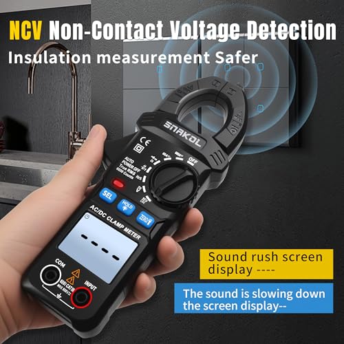6000 Counts Digital Clamp Meter, 35mm Jaws NCV AC DC Current Voltage Tester - style: 6000 Counts Professional