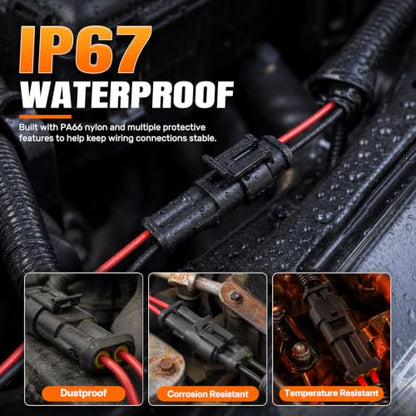 828PCS Waterproof Electrical Connectors with Ratcheting Crimper