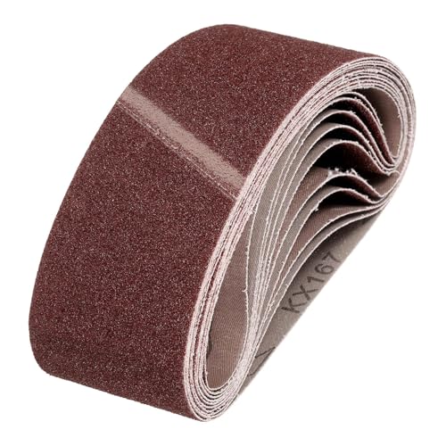 HARFINGTON 3 x 21 Inch Sanding Belts, 12 Pcs 60 Grits Aluminum Oxide Abrasive Belt Sander File Belt for Woodworking, Metal Polishing, Knife Sharpener - size: 3 x 21 Inch(60 Grit)
