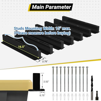 6-bin Overhead Garage Storage Rack, Ceiling Storage Racks - size: for 6 Bins