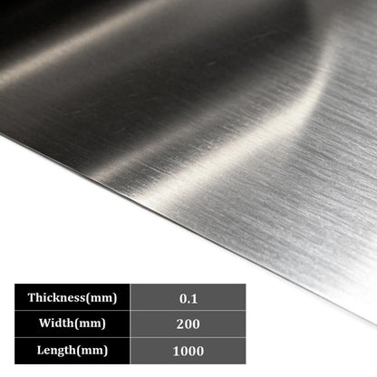 Foil Roll,304 Stainless Steel,Thin Metal Strip Sheet,1000mmx200x0.1mm - size: 1000x200x0.1mm