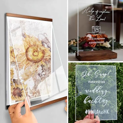 2 Pieces 16” x 20” Clear Acrylic Sheet Plexiglass - 1/8”(3mm) Thick, Use for Craft Projects, Signs, DIY Projects and More; Cut with Saw or Hand Tools, No Laser Cut - size: (2 Pieces) 16" x 20", style: 3mm Thick (1/8”)
