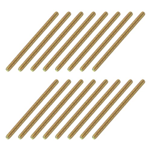 uxcell 16 Pack Fully All Threaded Rod 5/16" Thread, 5" Length, Thread Screw Threaded Rod Screw Sofa Foot Screw Bolt for Chair Furniture Mounting Assembly Fastening - size: 5"