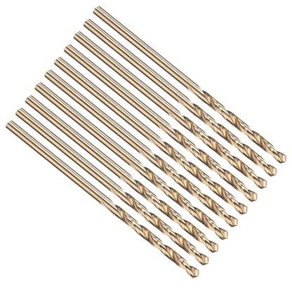 PATIKIL 1.2mm Drill Bit M35 Cobalt 5% High-Speed Steel for Metal 10 Pack - size: 1.2mm