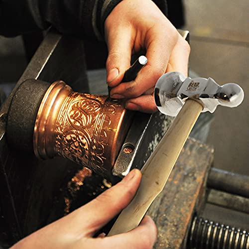The Beadsmith Two-Sided Chasing Hammer, Metalworking Tool - size: 14 & 32mm Faces