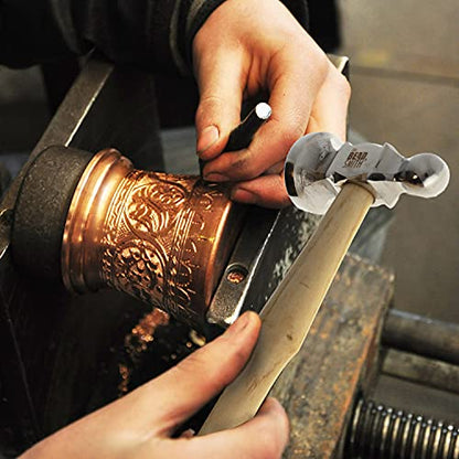 The Beadsmith Two-Sided Chasing Hammer, Metalworking Tool - size: 14 & 32mm Faces