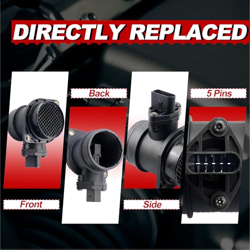 MAF Mass Air Flow Sensor Meter w/Housing 06A906461G 0280218060 Compatible for Volkswagen Beetle Golf Jetta Compatible for Audi Q7 2001-2010