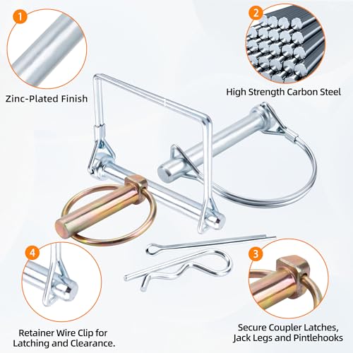 360Pcs Heavy Duty Pin ,3 Point Accessories Assortment Kit - style: 360PCS
