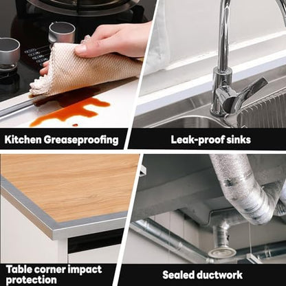 ASTIMESA Aluminum Foil Tape for Ductwork, 2 Inch x 22 Yd 3.9 Mil Heat Resistant Tape, HVAC Tape, Waterproof Silver Metal Tape, Strong Adhesive Dryer Vent Tape for Hose Exhaust Pipe (1)