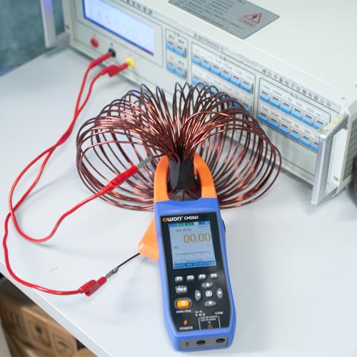 OWON CMS061 3-in-1 Bluetooth Clamp Meter – 600A AC/DC True RMS, Oscilloscope & Data Logger, 20,000 Counts, Inrush Current, NCV, IPS LCD, Rechargeable Battery - style: Yel061