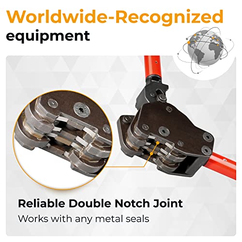 IDL Packaging Teknika MUL-430 Heavy Duty Dual-Action Sealer for Steel Strapping, 1-1/4" Strap Width - size: for 1 1/4" PRO steel strapping