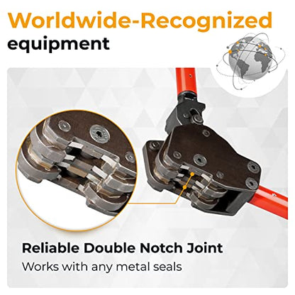 IDL Packaging Teknika MUL-430 Heavy Duty Dual-Action Sealer for Steel Strapping, 1-1/4" Strap Width - size: for 1 1/4" PRO steel strapping