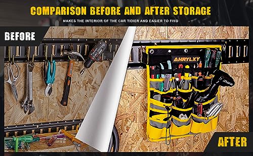E-Track Hanging Tool Organizer, Wall Mounted Multi Pocket Tool Holder - size: 1 Pack