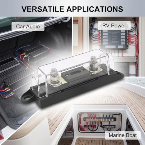 150‑Amp Inline ANL Fuse Holder with 0/2/4 Gauge AWG - size: 150A
