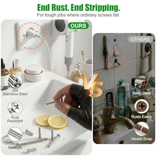 250 Pcs #8-32 Pan Head Machine Screws Nut Washer Bolt Kit,304 SS - size: SS 250Pcs #8-32（1/4" to 1-1/4" ） Pan