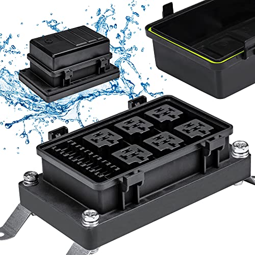 True MODS 12V Automotive Waterproof Fuse Relay Box for 5-Pin Relays - style: Box Only