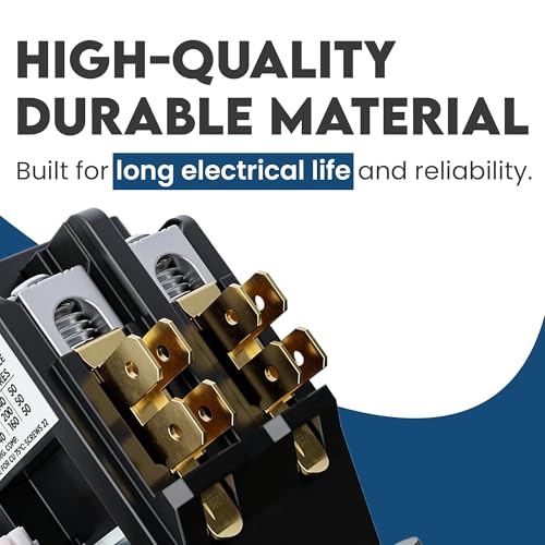 2-Pole Definite Purpose Contactor, 40A, 240V Coil, UL Recognized, A2L Cert. - size: 2P 40A 240V coil