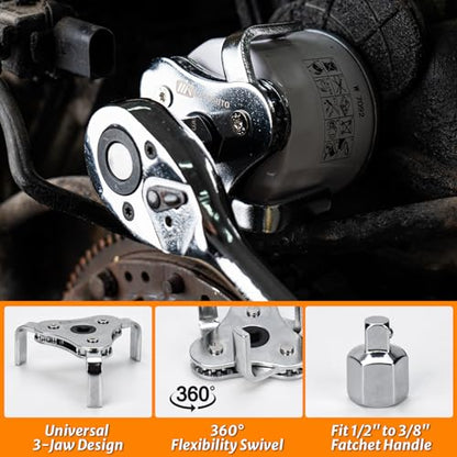 8-Piece Oil Filter Wrench Set