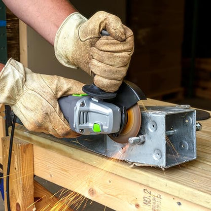 GENESIS GAG745 7 Amp 4-1/2 in. Angle Grinder, Corded Electric Grinder with 11,000 RPM, Tool-Less Wheel Guard, Spindle Lock, Lock-On Switch, Auxiliary Handle & Grinding Wheel GAG745 - size: 7 Amp 4-1/2 Angle Grinder