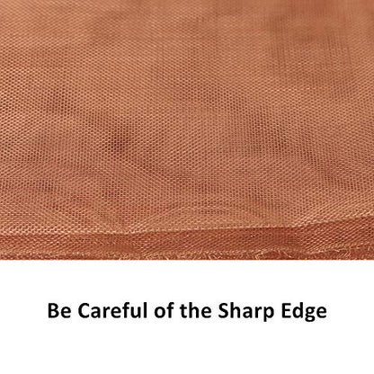 99.9% Pure Copper Wire 40 Mesh- 12.5" x 38" Dense Filter Screen Mesh