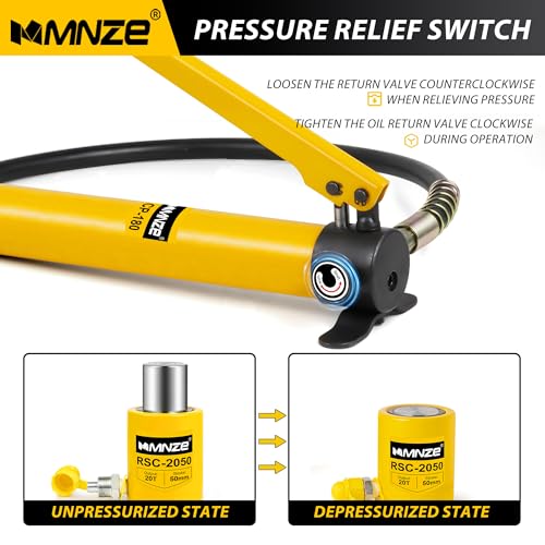 Hydraulic Hand Pump CP-180 High Pressure Portable Manual Hydraulic Pump Hydraulic Lifting Cylinder Jack Pump - size: CP-180 without oil gauge