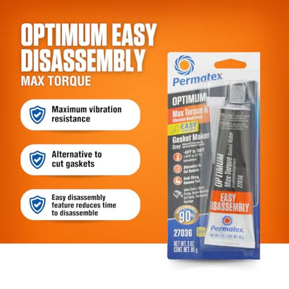 Permatex 27036 Optimum Grey Gasket Maker 3 oz - size: 3 Fl. Oz., style: Optimum
