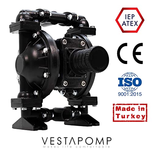 Vestapomp Air Operated Double Diaphragm Pump (1 inch - Aluminum - Nitrile)