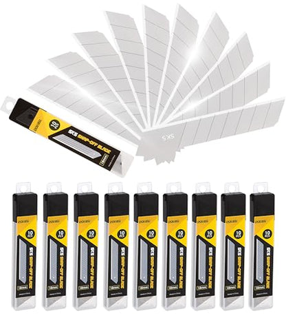 DOWELL 18mm Snap Off Blade SK5, Box Cutter Blades, 100 Pcs