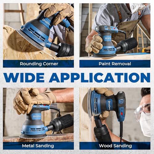 Dong Cheng 5-Inch Random Orbital Sander, 2.5 Amp 12000 OPM